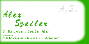 alex szeiler business card